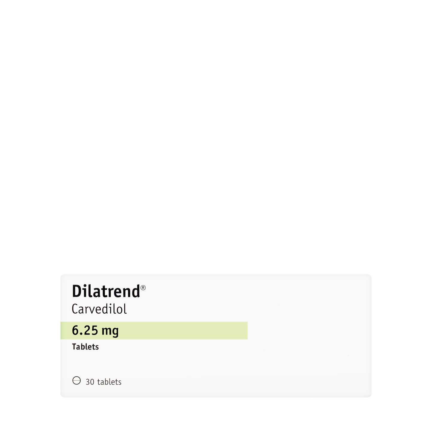 Dilatrend 6.25Mg 30 Tablets