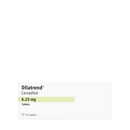 Dilatrend 6.25Mg 30 Tablets