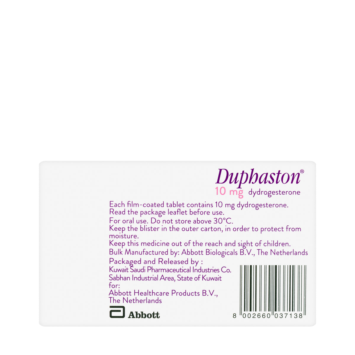 Duphaston 20 Tablets