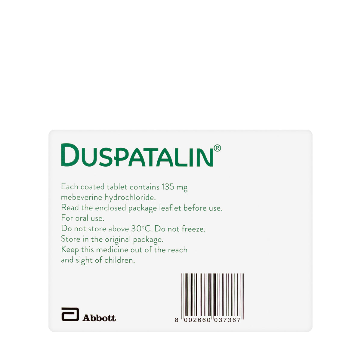 Duspatalin 135Mg 50 Tablets
