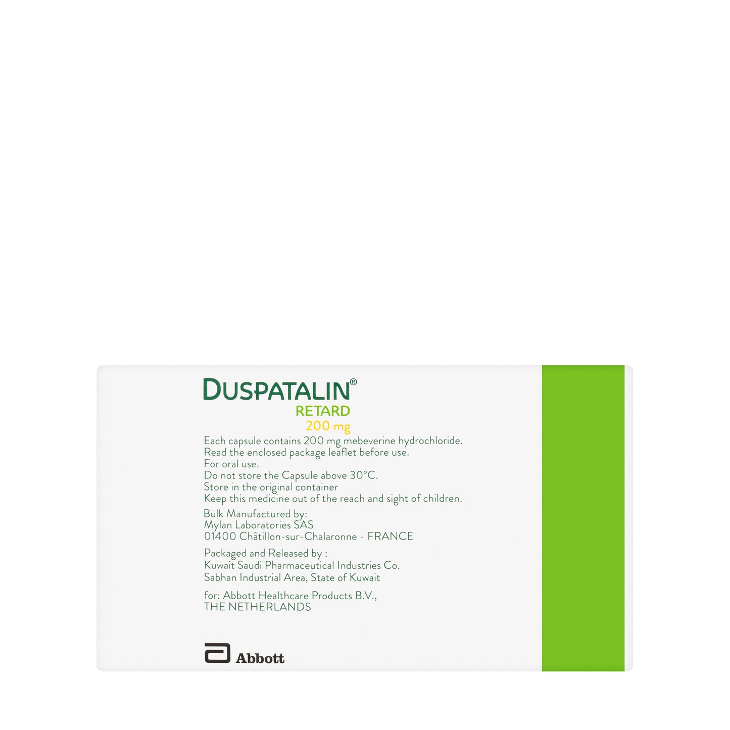 Duspatalin 200Mg 30 Capsules