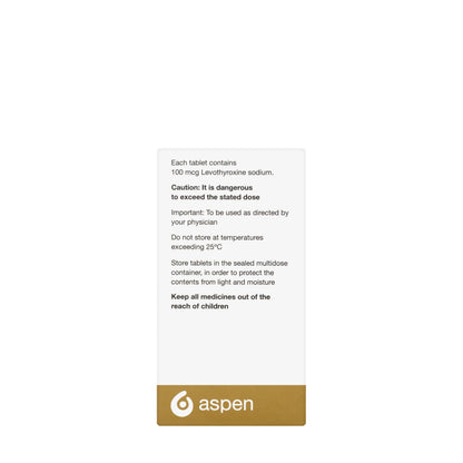 Eltroxin 100Mcg 100 Tablets