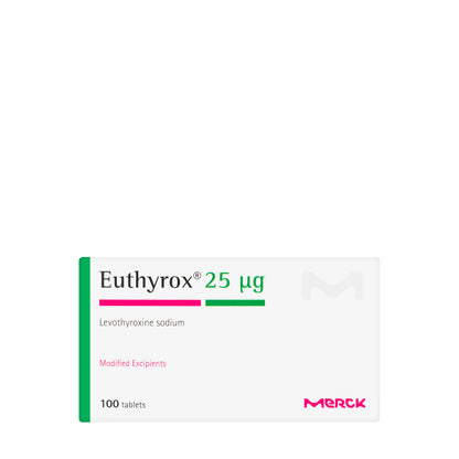 Euthyrox  25Mcg 100 Tablets