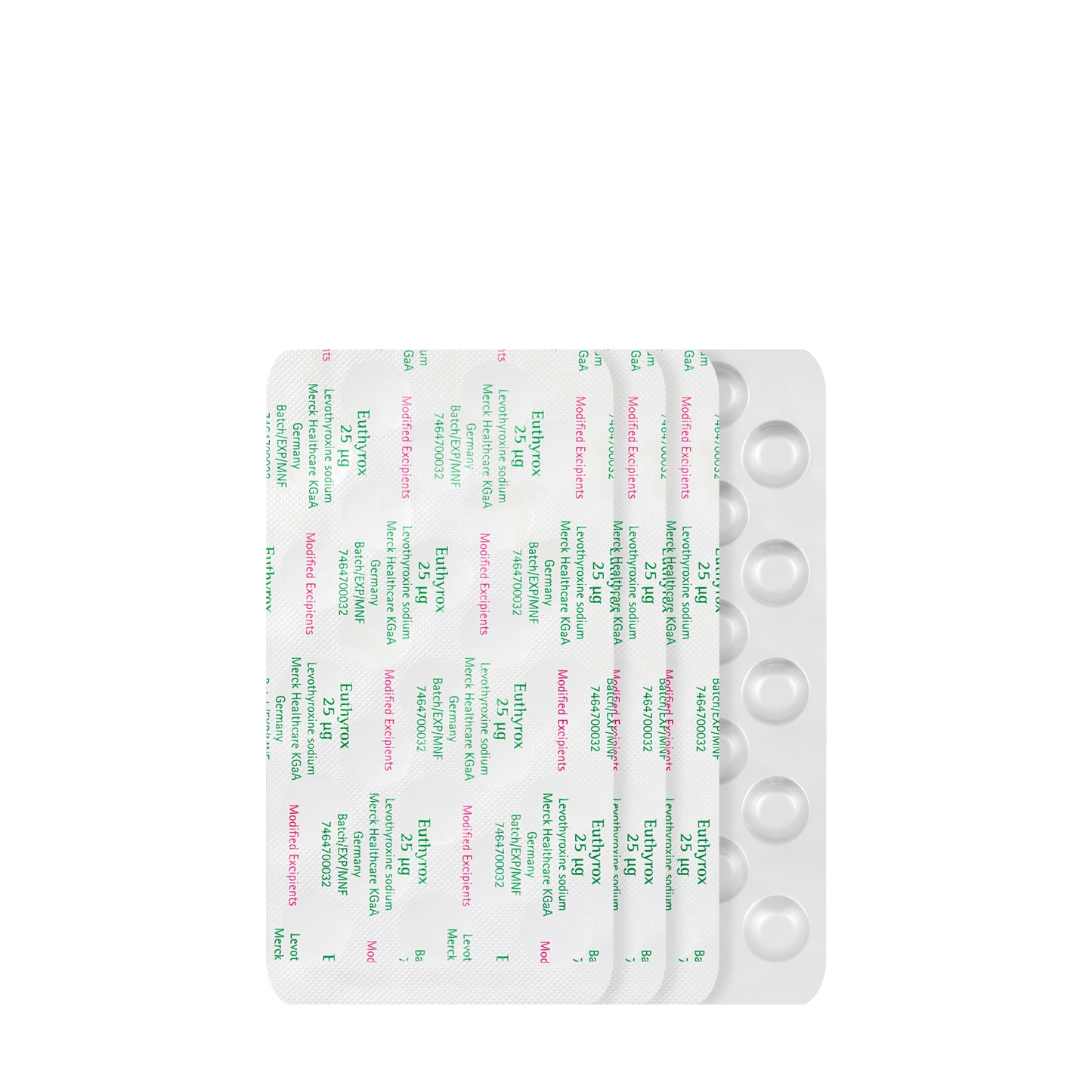 Euthyrox  25Mcg 100 Tablets