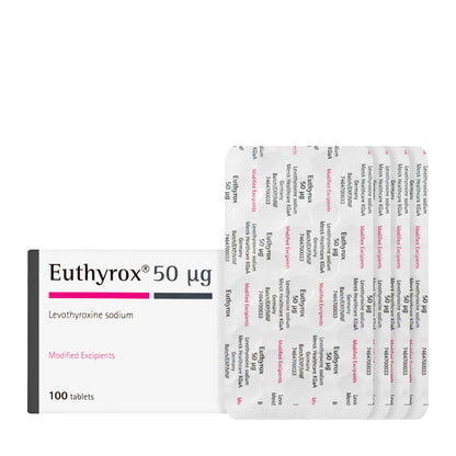 Euthyrox 50Mcg 100 Tablets