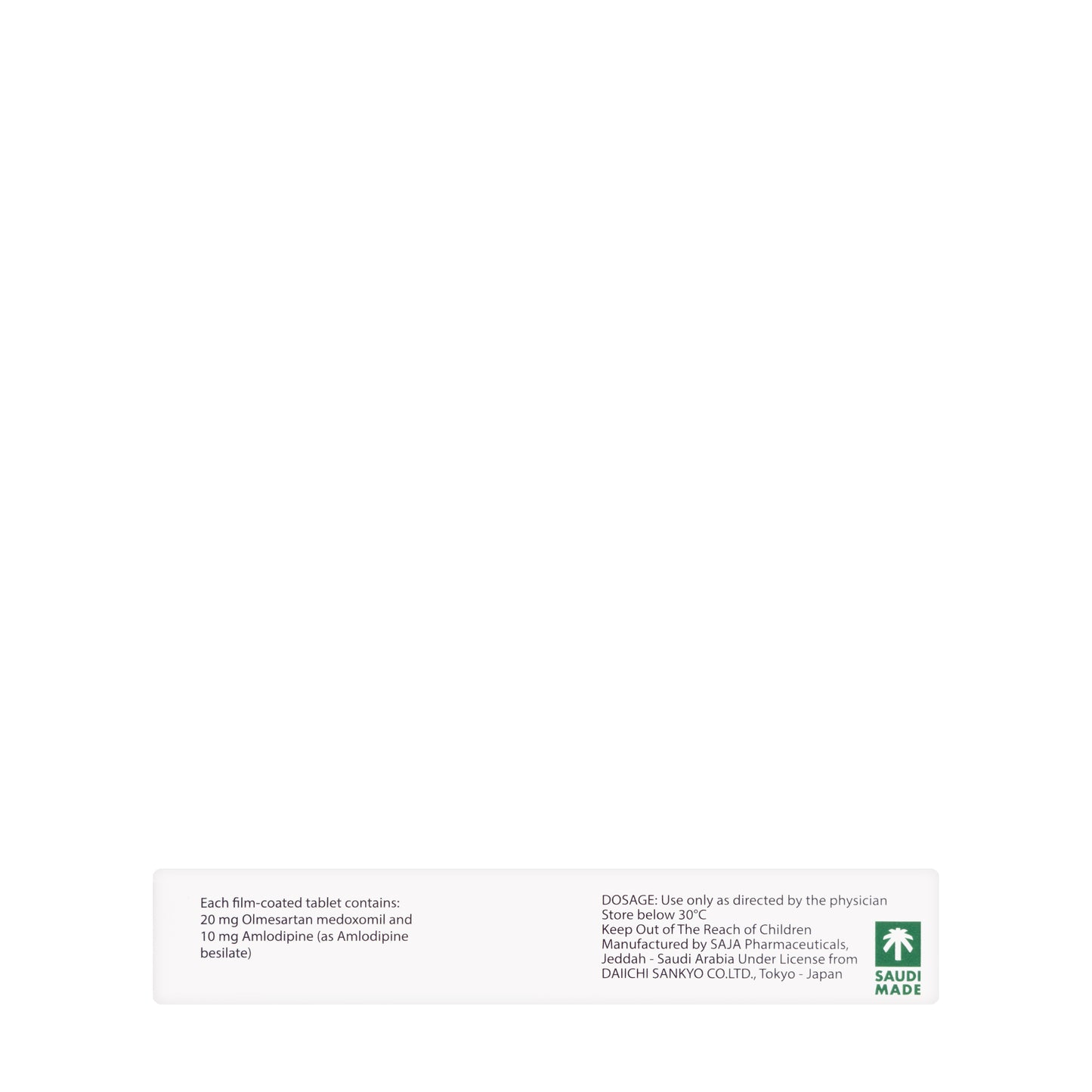 Sevikar 20/10Mg 28 Tablets
