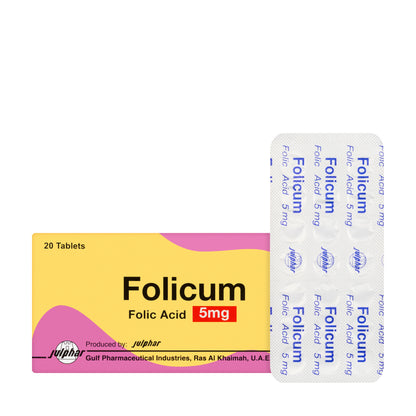 Folicum 5Mg 20 Tablets