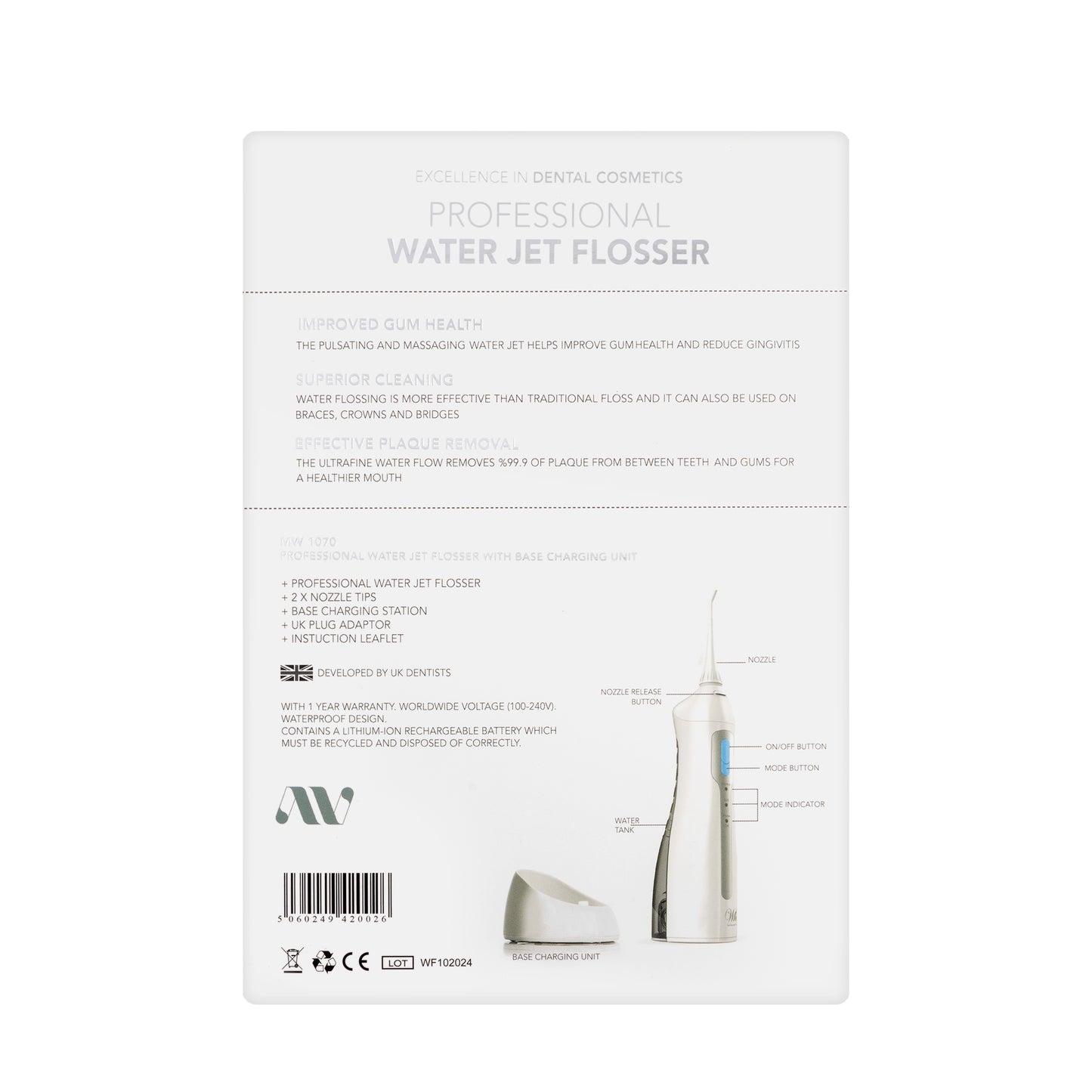 Profesional Water Jet Flosser-MW 1070