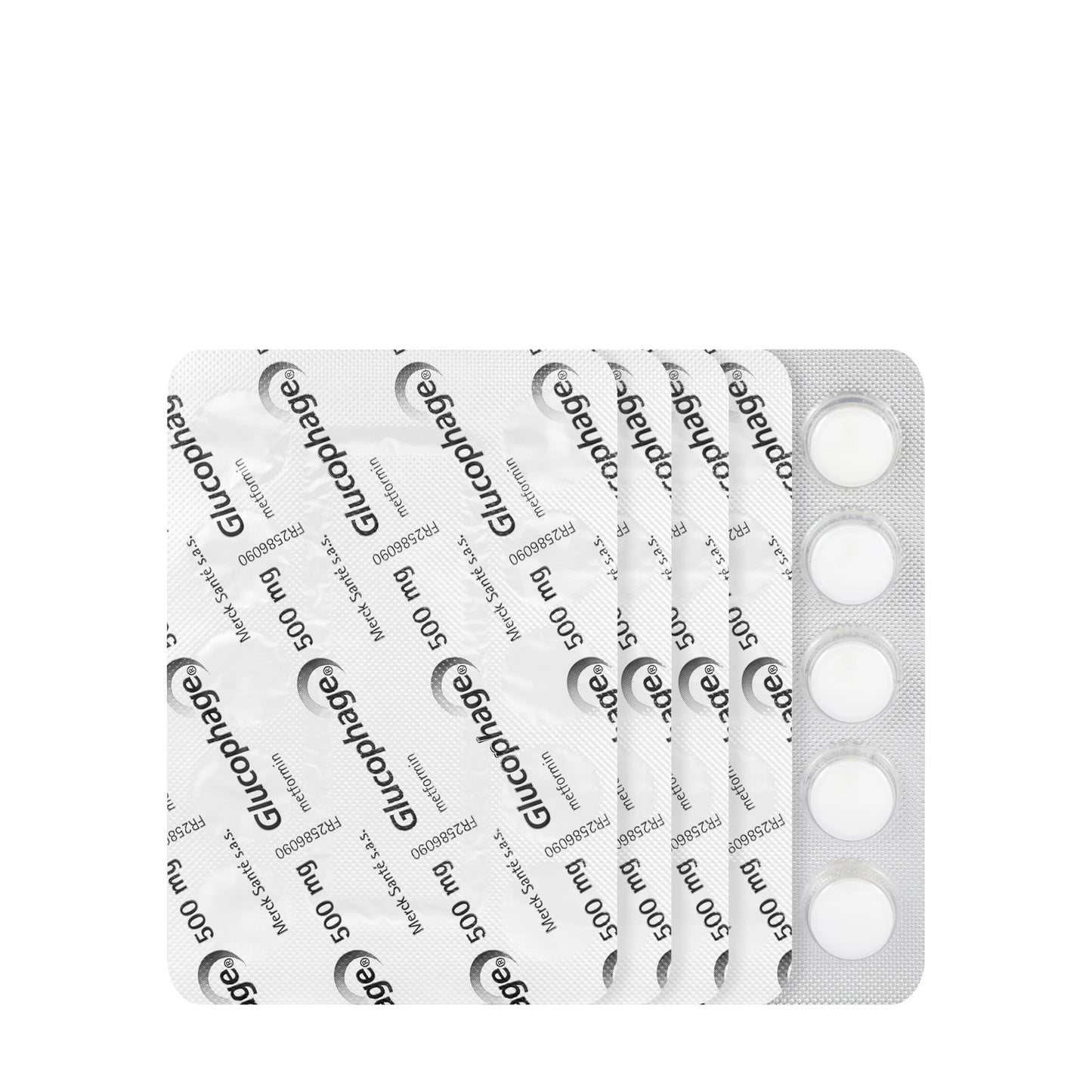 Glucophage 500Mg 50 Tablets