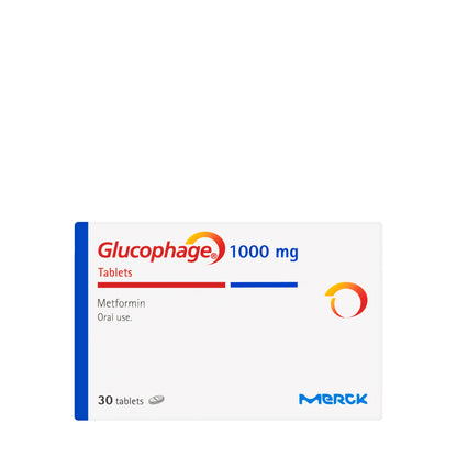 Glucophage 1000Mg 30 Tablets
