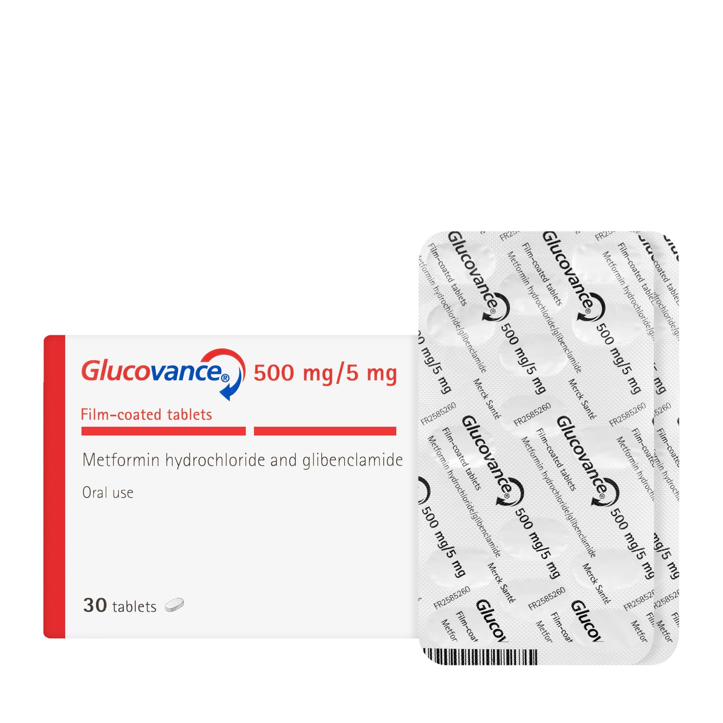Glucovance 500/5Mg 30 Tablets