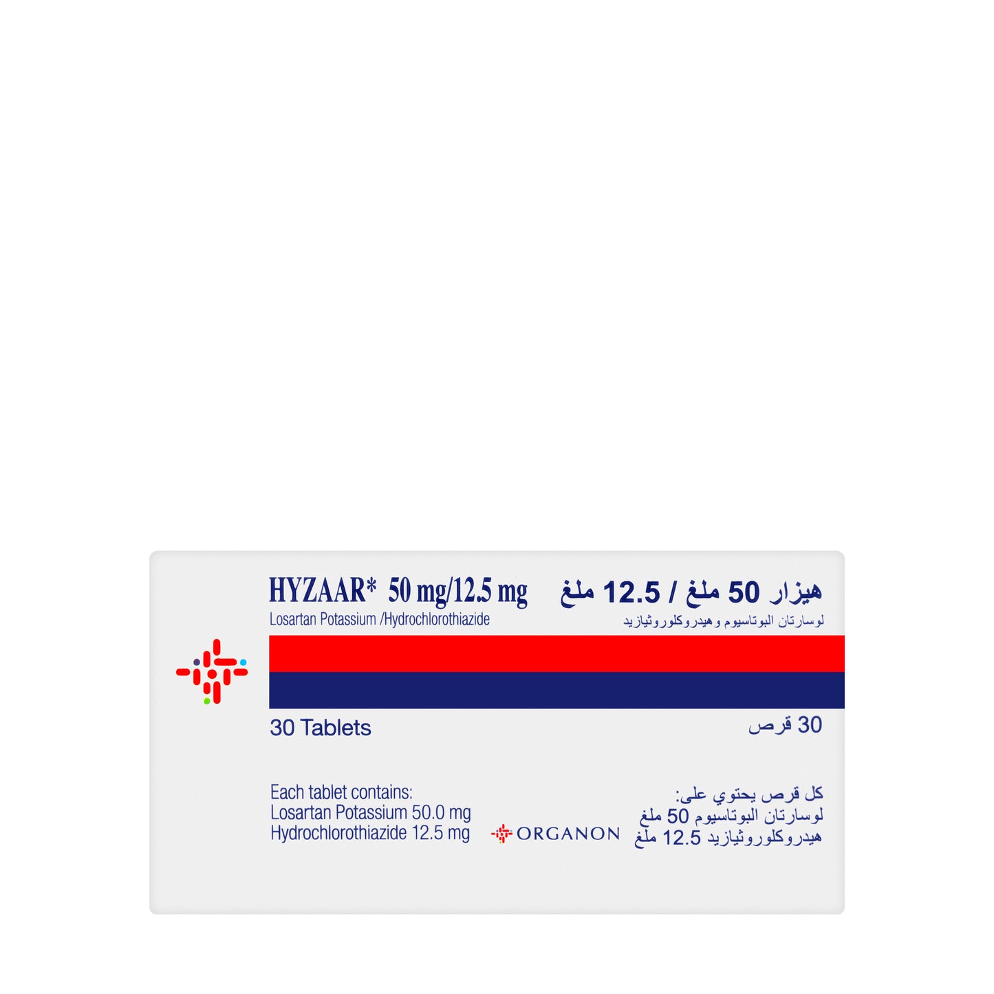 Hyzaar 50/12.5Mg 30 Tablets