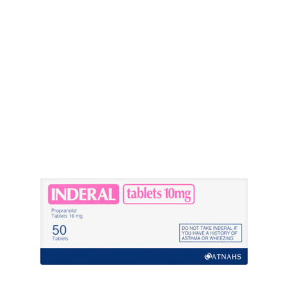 Inderal 10Mg 50 Tablets