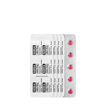 Inderal 10Mg 50 Tablets