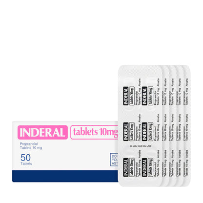 Inderal 10Mg 50 Tablets
