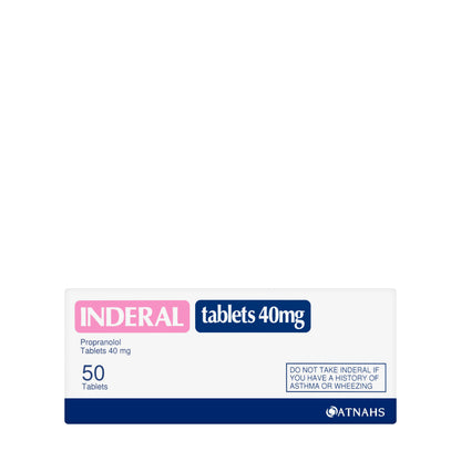 Inderal 40Mg 50 Tablets