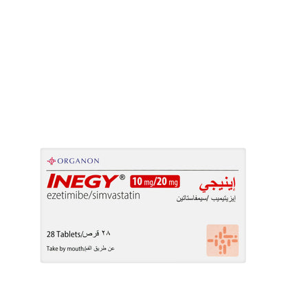 Inegy 10 Mg/20Mg 28 Tablets