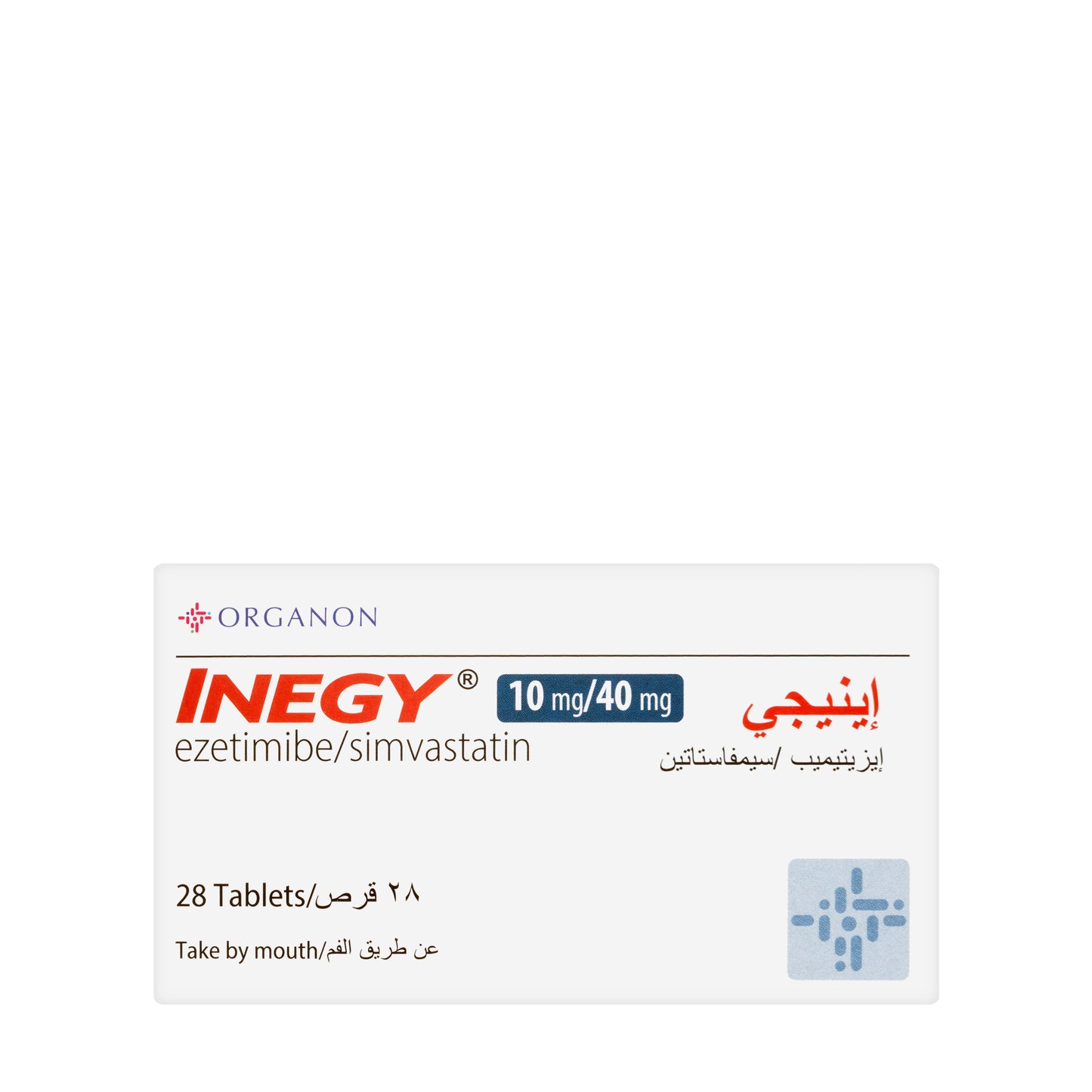 Inegy 10 Mg/40Mg 28 Tablets