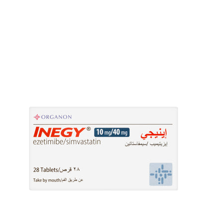 Inegy 10 Mg/40Mg 28 Tablets
