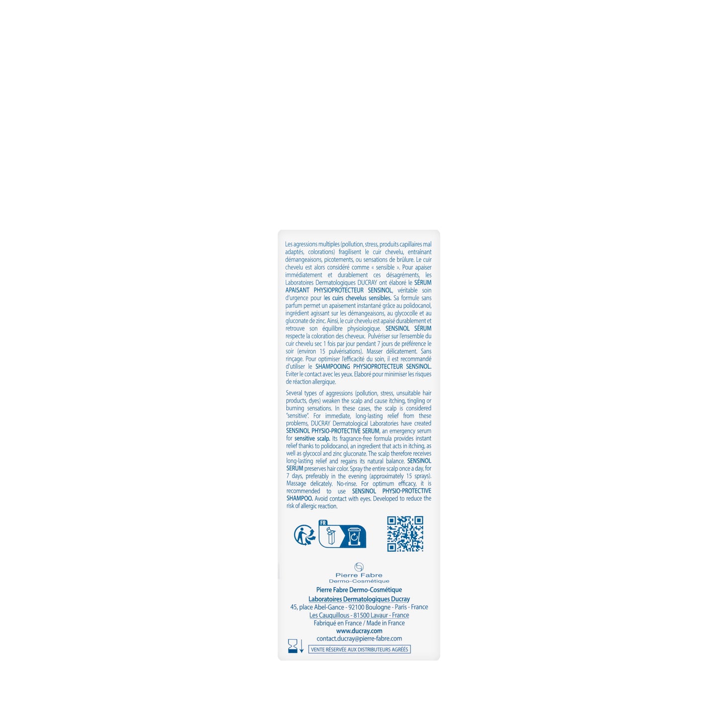Ducray Sensinol Soothing Physio-Protective Serum 30 Ml