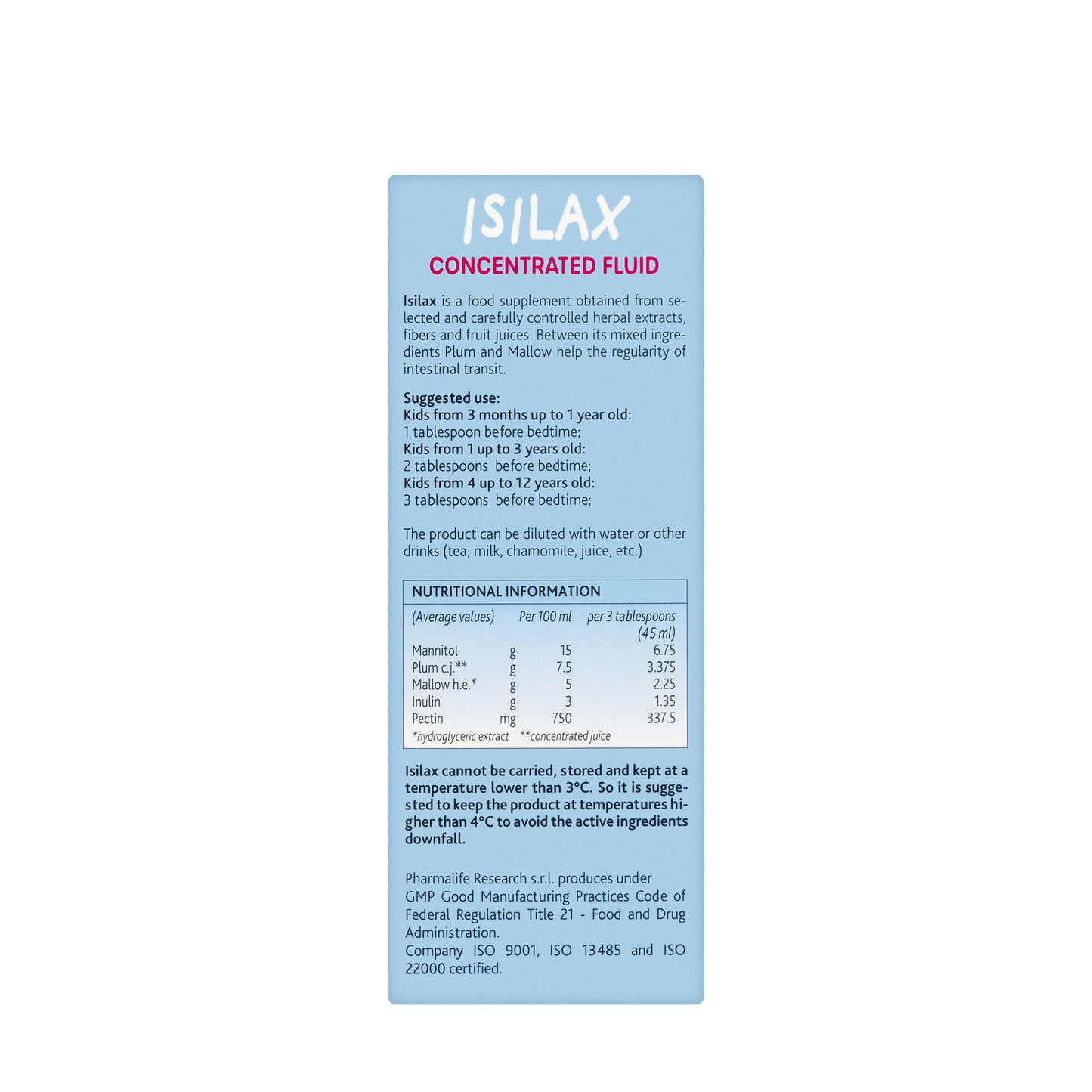 Bimbi Isilax Syrup 200 Ml