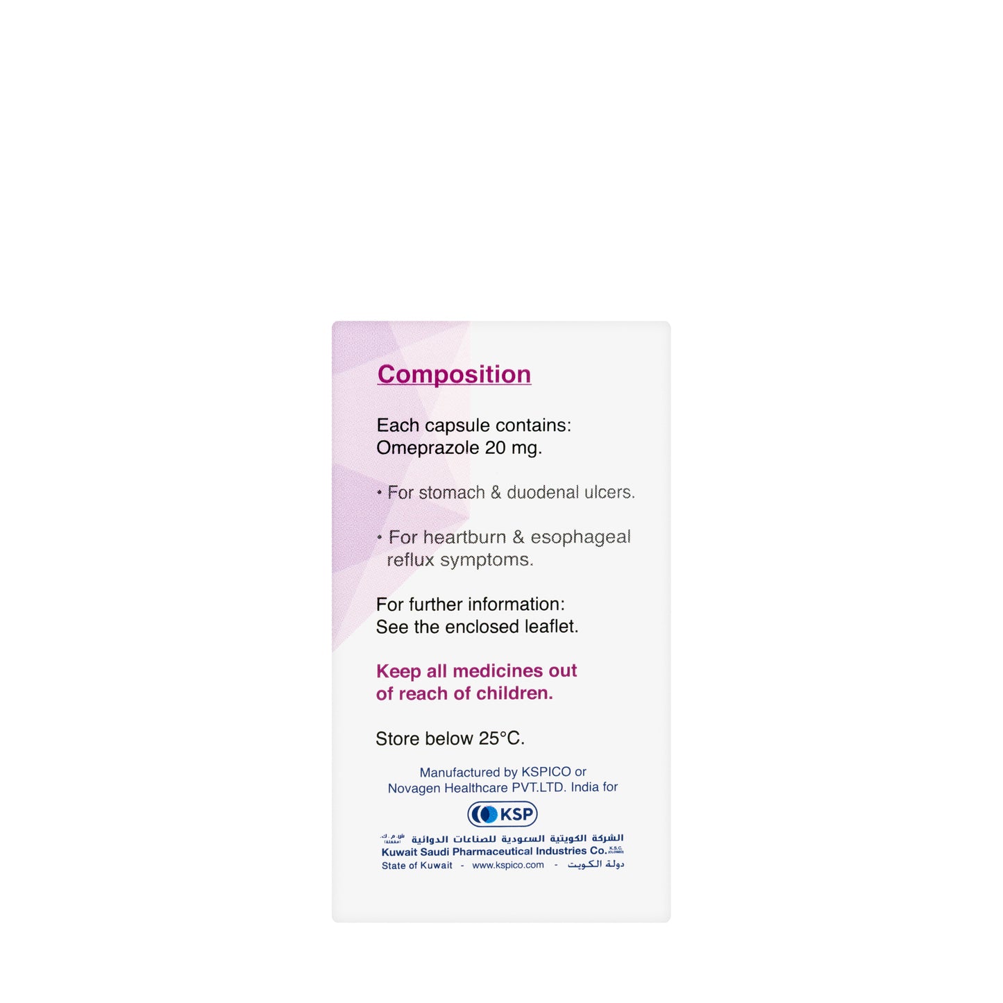 Minisec 20Mg 28 Capsules