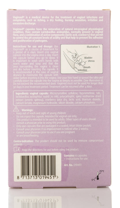 Vagimed Vaginal Capsules 6 Pieces
