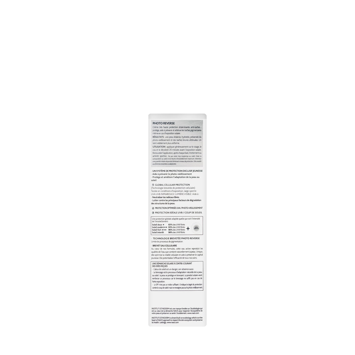 Institut Esthederm Photo Reverse Brightening Protective Anti-Dark Spots Face Care 50 ml