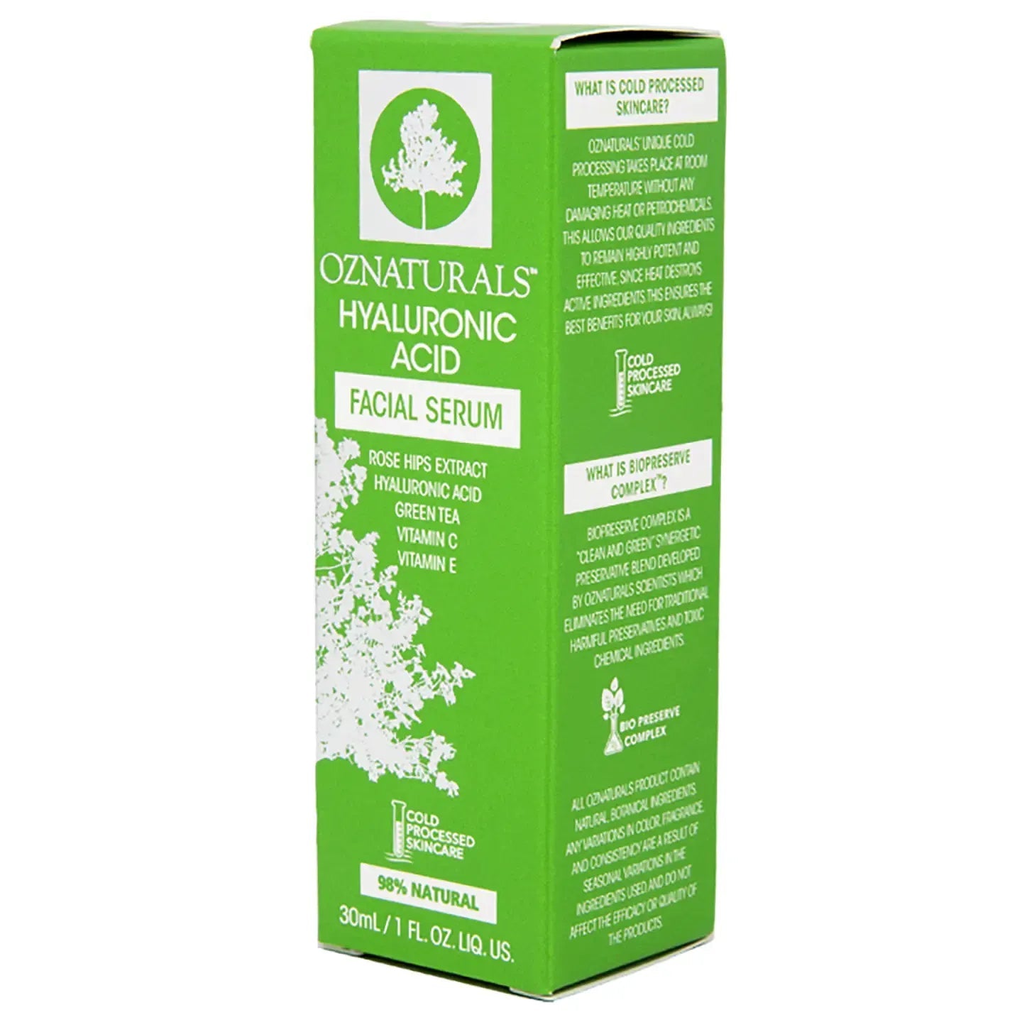 OZ Naturals Hyaluronic Acid Facial Serum 30 Ml