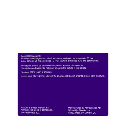Nexium 20 Mg 14 Tablets