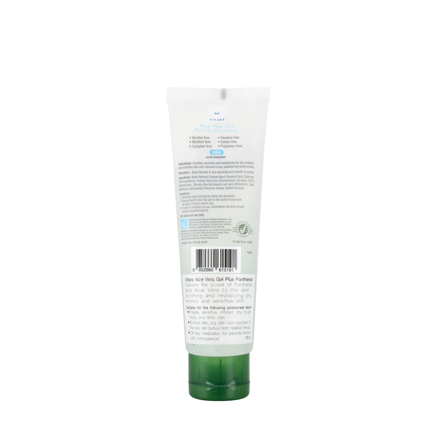 Vitara Aloe Vera Plus Panthenol Gel 120 Ml