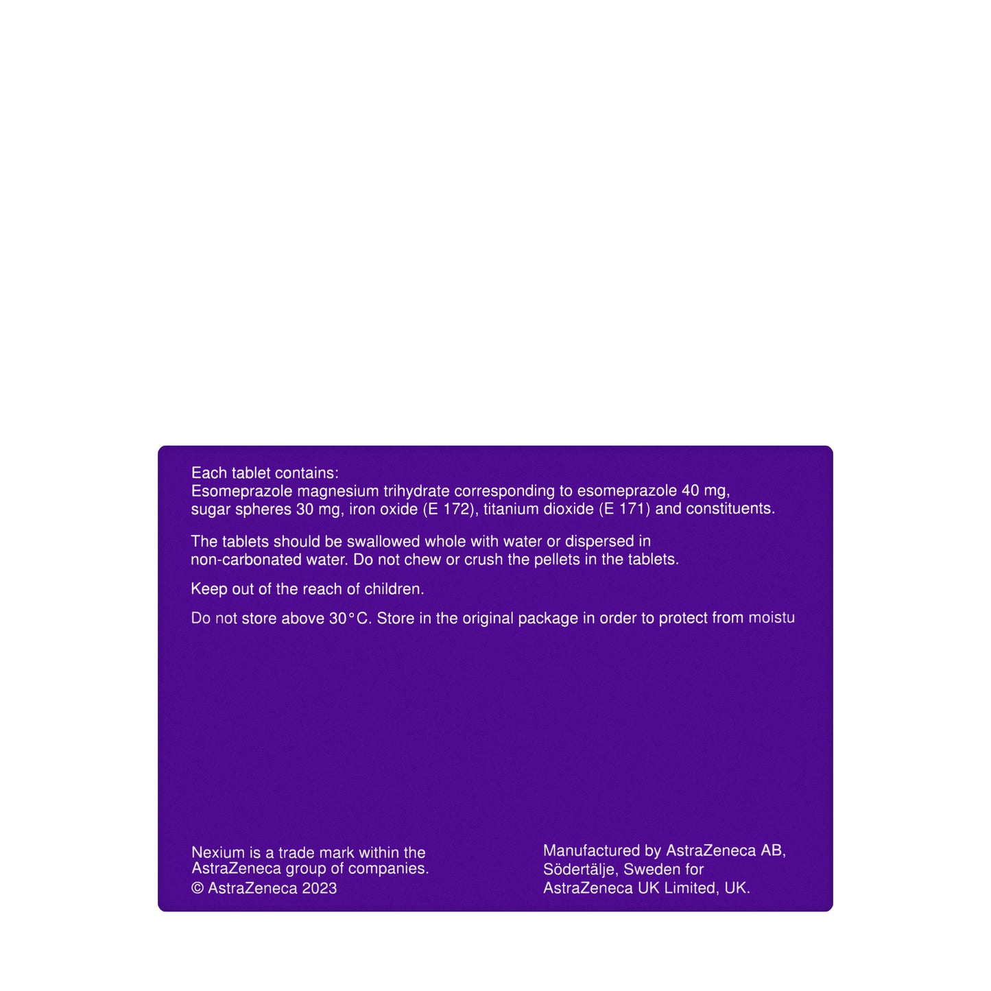 Nexium 40 Mg 14 Tablets