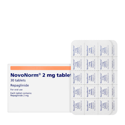 Novonorm 2Mg 30 Tablets