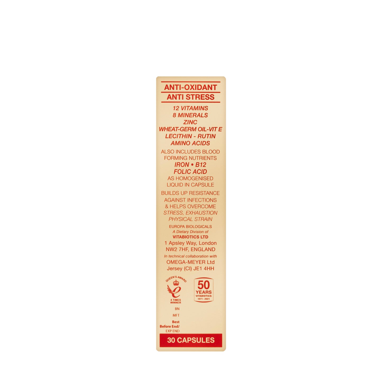 Vitabiotics Omega-H3 30 Capsules