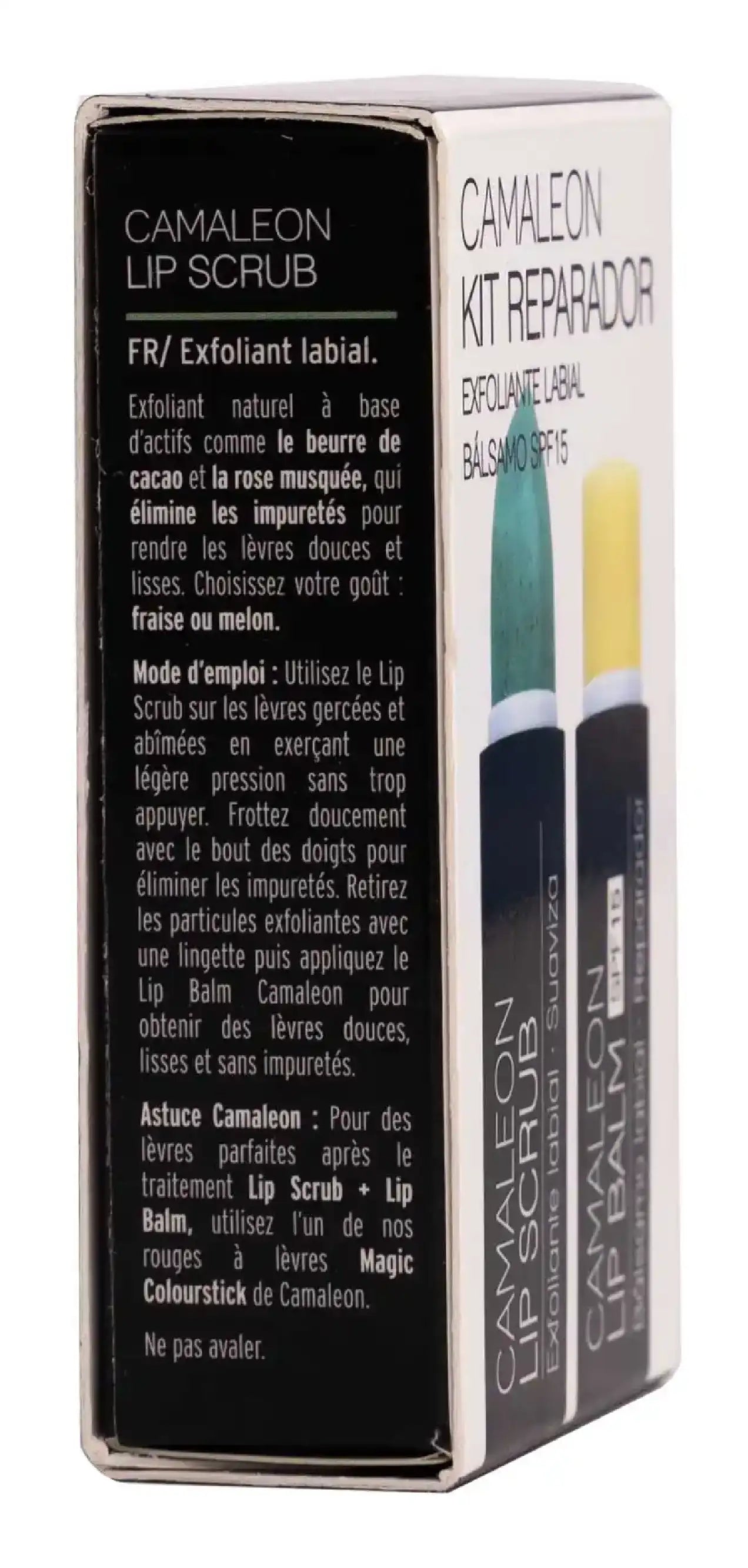 Camaleon Kit Reparador - Lip Scrub + Lip Balm SPF15