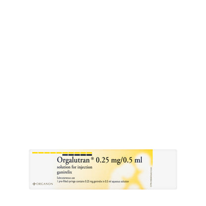 Orgalutran Solution For Injection. 0.25 Mg / 0.5 Ml 1 Syringe