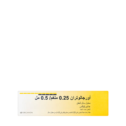 Orgalutran Solution For Injection. 0.25 Mg / 0.5 Ml 1 Syringe