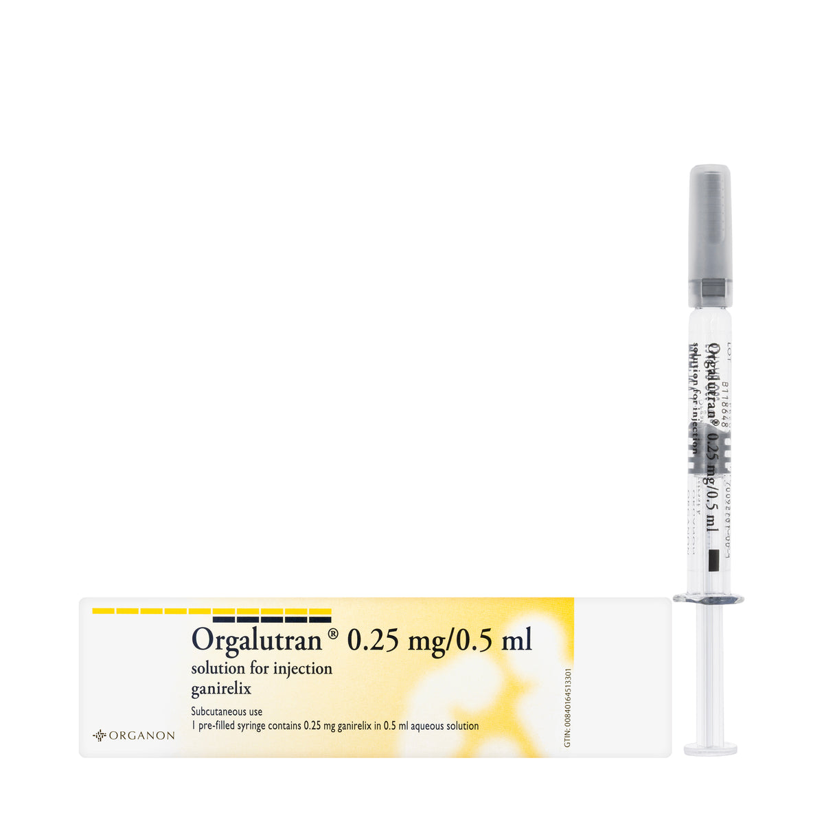 Orgalutran Solution For Injection. 0.25 Mg / 0.5 Ml 1 Syringe