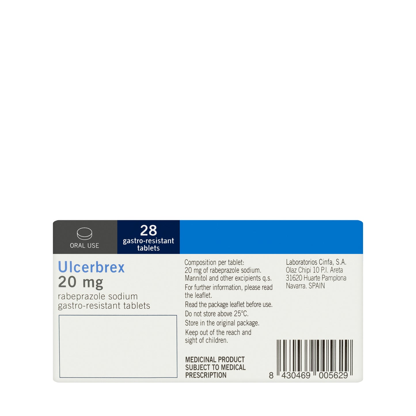 Ulcerbrex 20Mg 28 Tablets