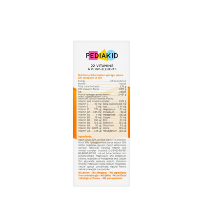 Pediakid 22 Vitamins & Oligo-Elements Syrup 125 ml