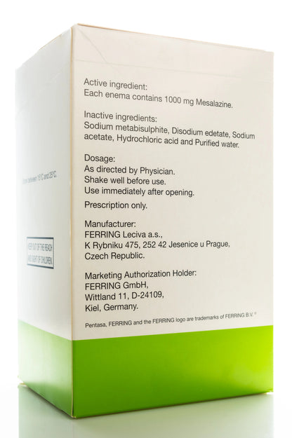 Pentasa Enema 1Gm 7  Pieces
