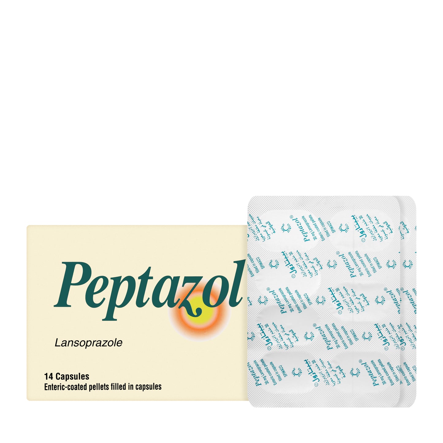 Peptazol 30Mg 14 Capsules