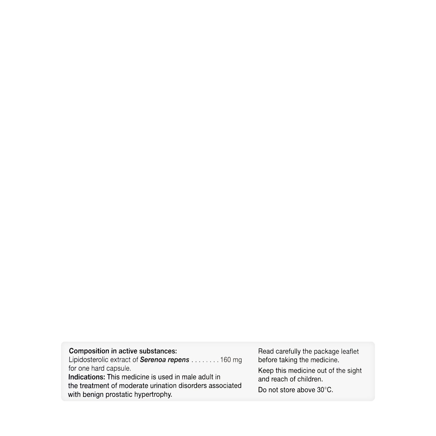 Permixon 160Mg 30 Capsules