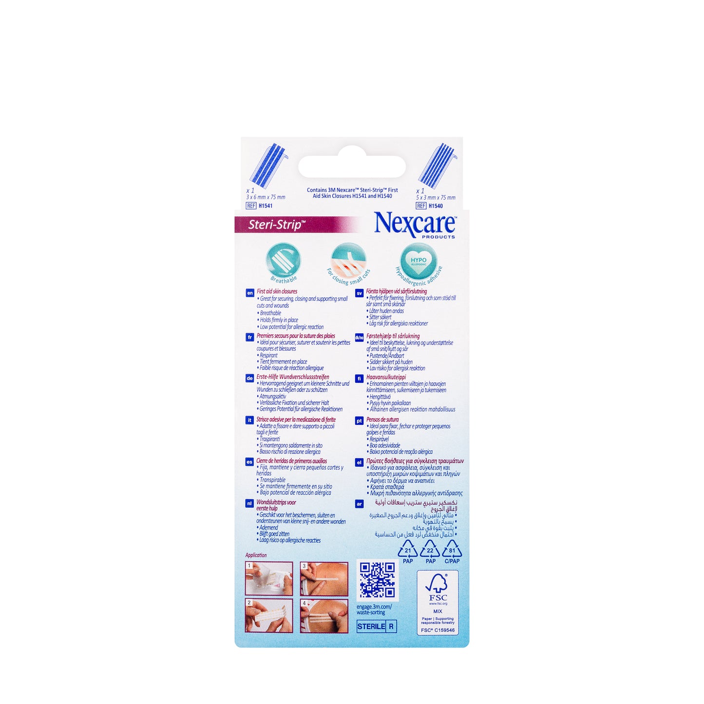 Nexcare Sterile Strips 8Pieces