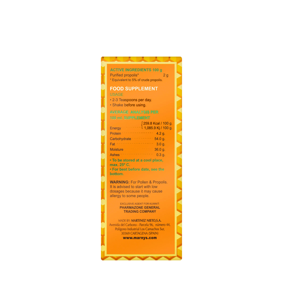 Marnys Propolsaft Syrup 125 ml