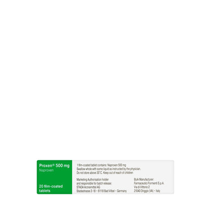 Proxen 500Mg 20 Tablets