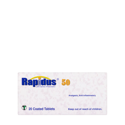 Rapidus 50Mg 20 Tablets