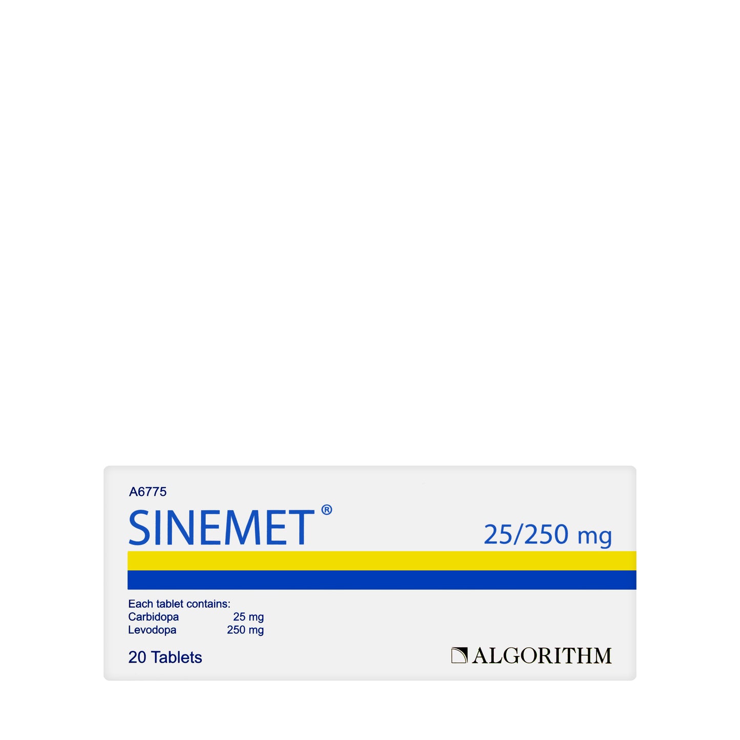 Sinemet 25/250Mg 20 Tablets