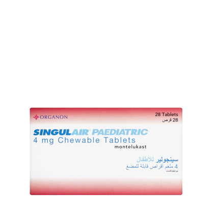 Singulair 4Mg Pediatric 28 Chewable Tablets