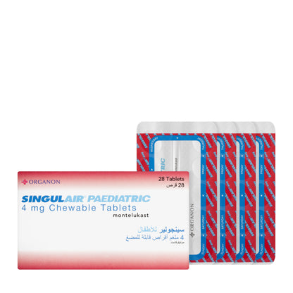 Singulair 4Mg Pediatric 28 Chewable Tablets